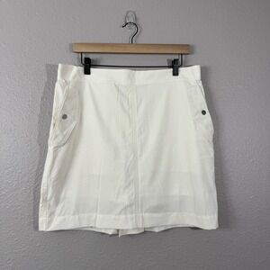Athleta Women's Plus Size 16 Magnolia White Vienna Cargo Skort